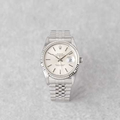 ROLEX DATEJUST 36 SILVER DIAL REF: 16234 (1993)