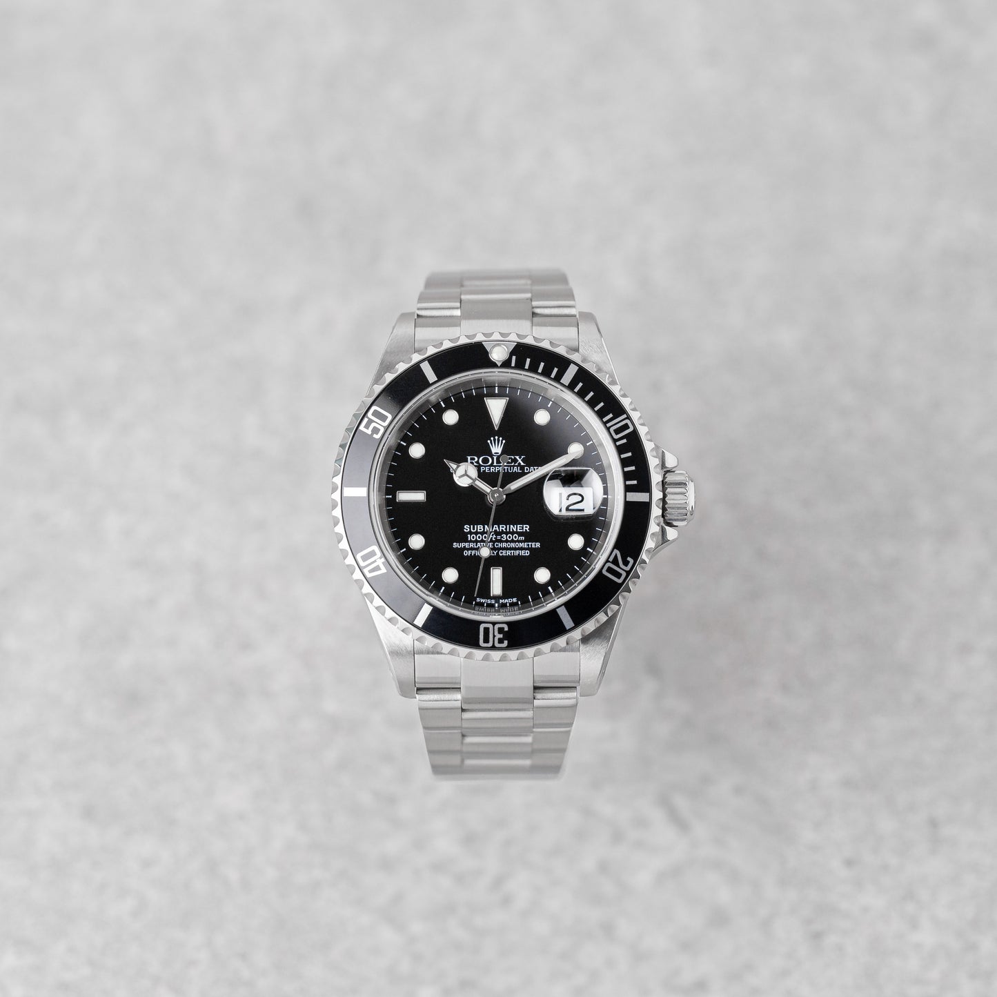 ROLEX SUBMARINER DATA REF: 16610 (2002)