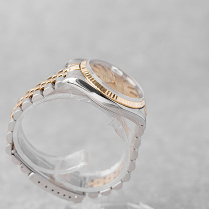 ROLEX DATEJUST 36 DIAL DE CHAMPANHE REF: 16233 (1989)