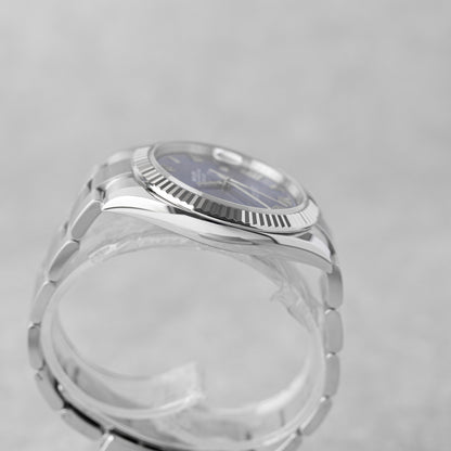 ROLEX DATEJUST 41 AZZURO BLUE DIAL REF: 126334 (2024)