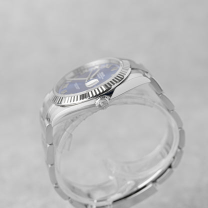 ROLEX DATEJUST 41 AZZURO BLUE DIAL REF: 126334 (2024)