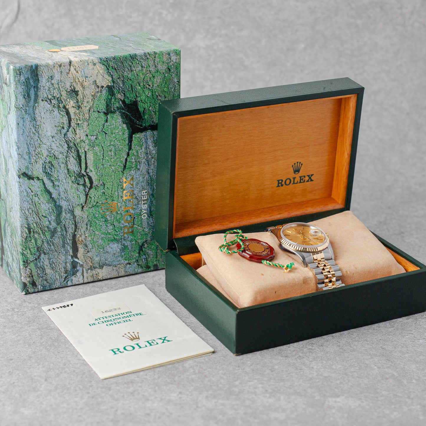 ROLEX DATEJUST 36 CHAMPAGNE DIAL REF: 16233 (1992)