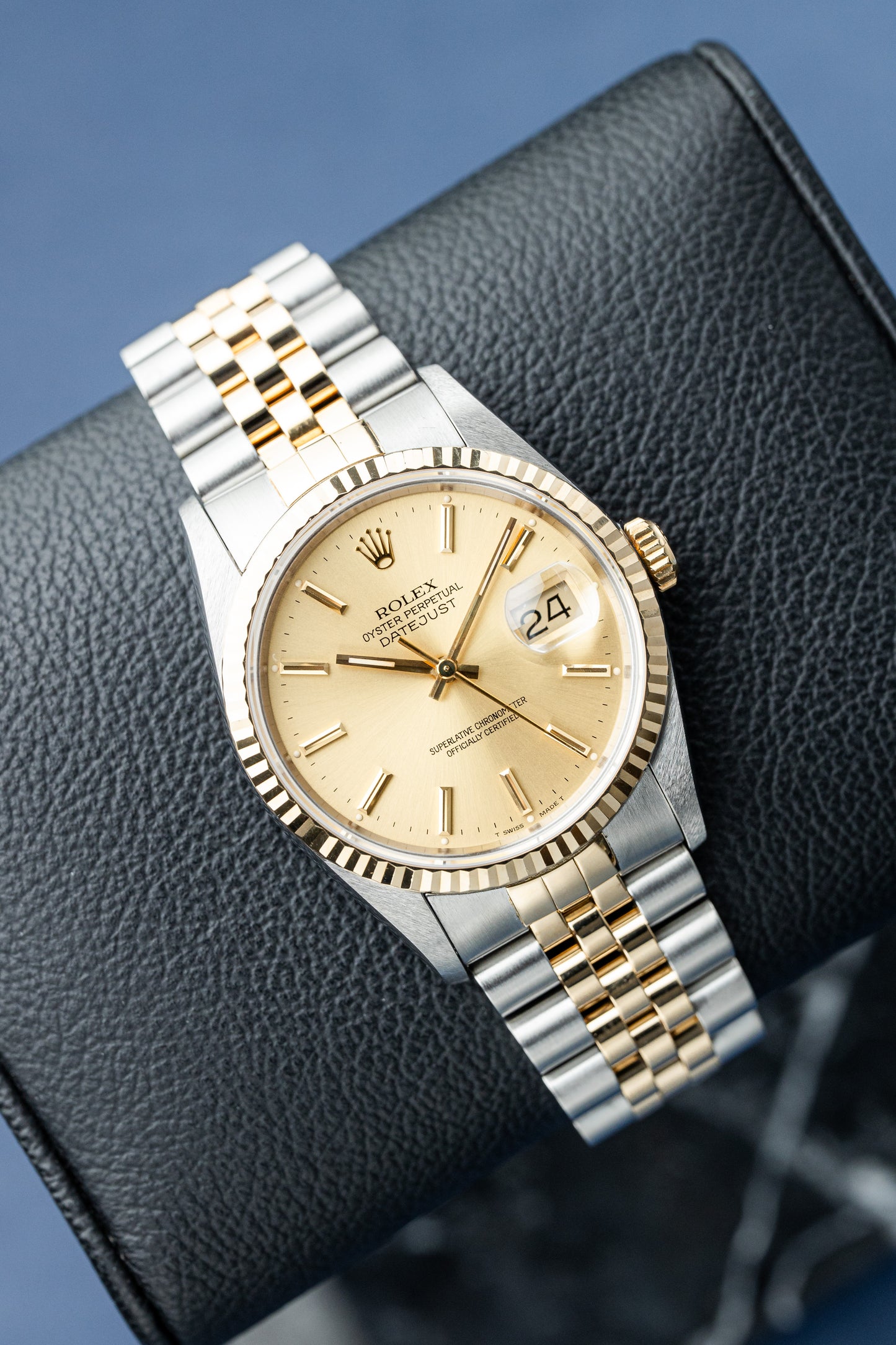ROLEX DATEJUST 36 DIAL DE CHAMPANHE REF: 16233 (1989)