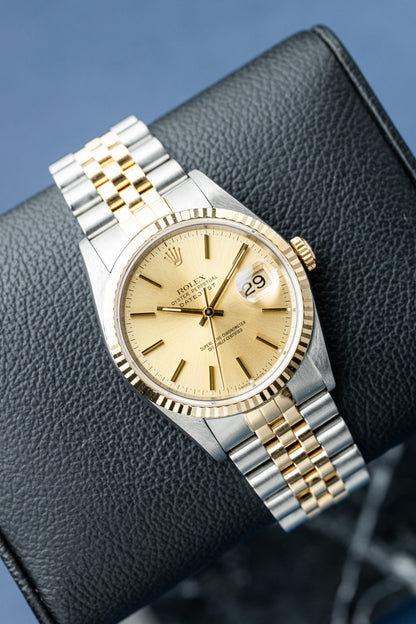 ROLEX DATEJUST 36 CHAMPAGNE DIAL REF: 16233 (1992)
