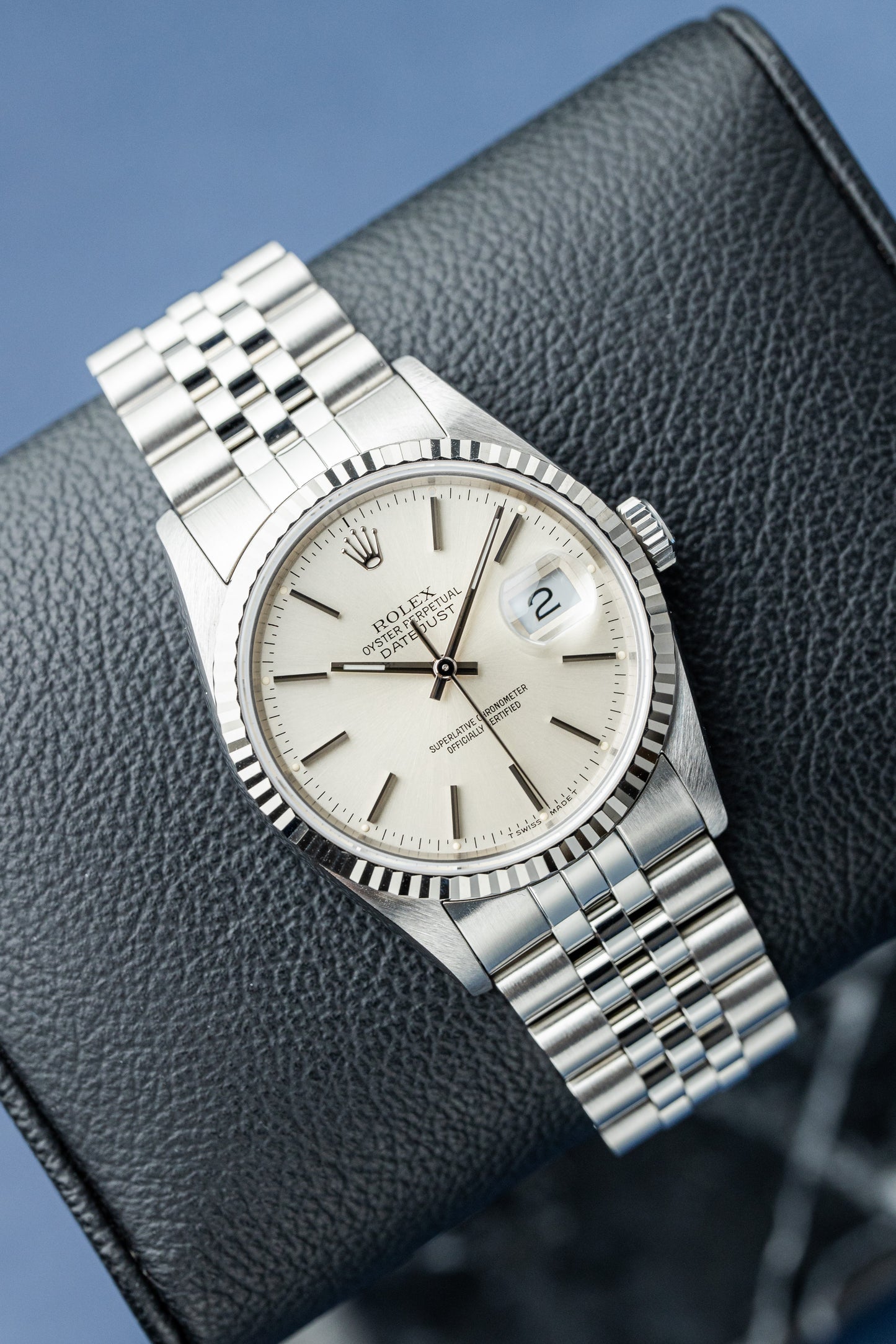 ROLEX DATEJUST 36 SILVER DIAL REF: 16234 (1993)