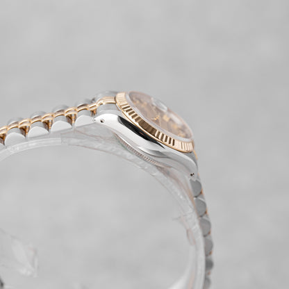 ROLEX LADY-DATEJUST 26 CHAMPAGNE DIAMOND DIAL REF: 69173 (1988)