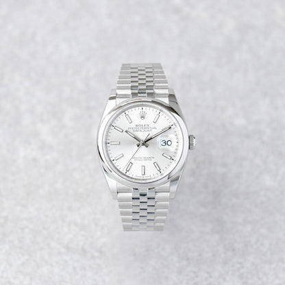 ROLEX DATEJUST 36 JUBILEU PRATEADO REF: 126200