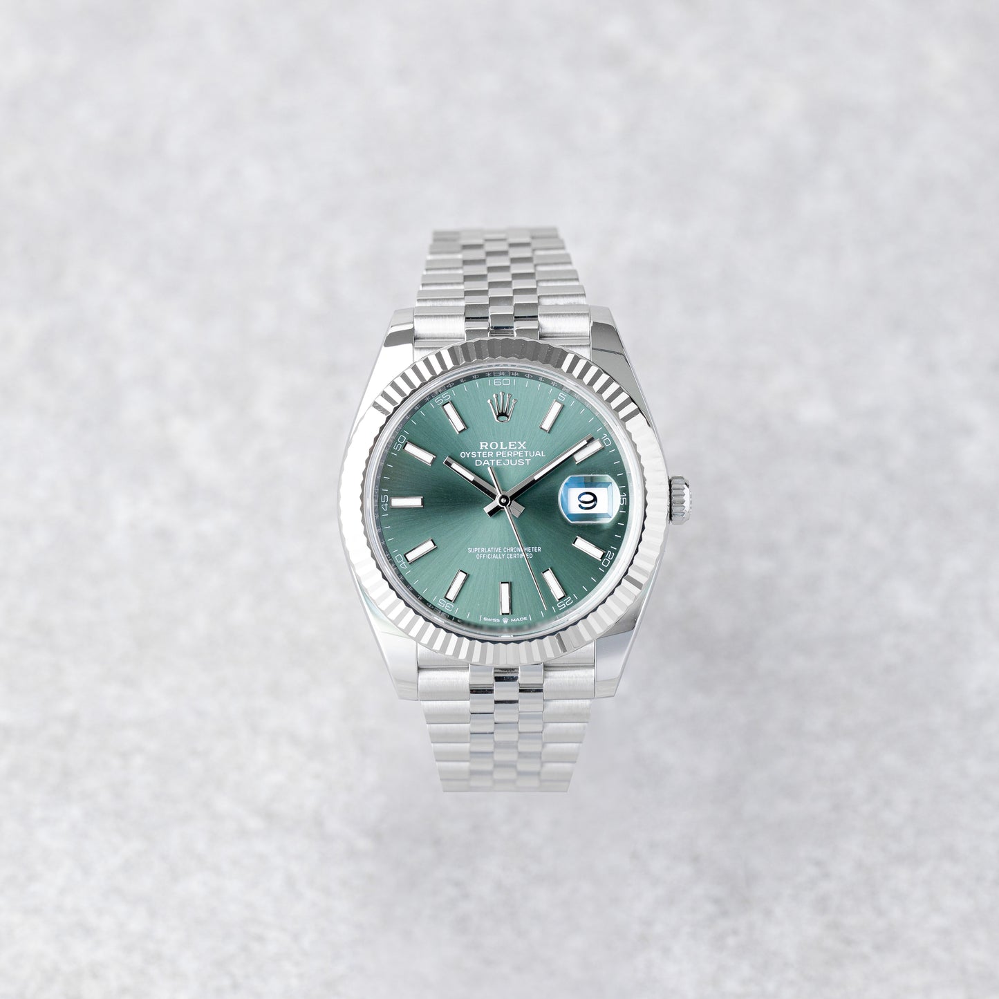 ROLEX DATEJUST 41 DIAL VERDE JUBILEE REF: 126334