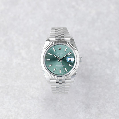 ROLEX DATEJUST 41 DIAL VERDE JUBILEE REF: 126334