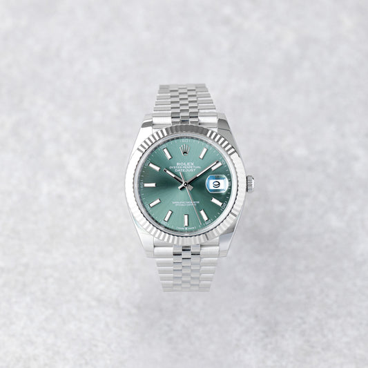 ROLEX DATEJUST 41 GREEN DIAL JUBILEE REF: 126334