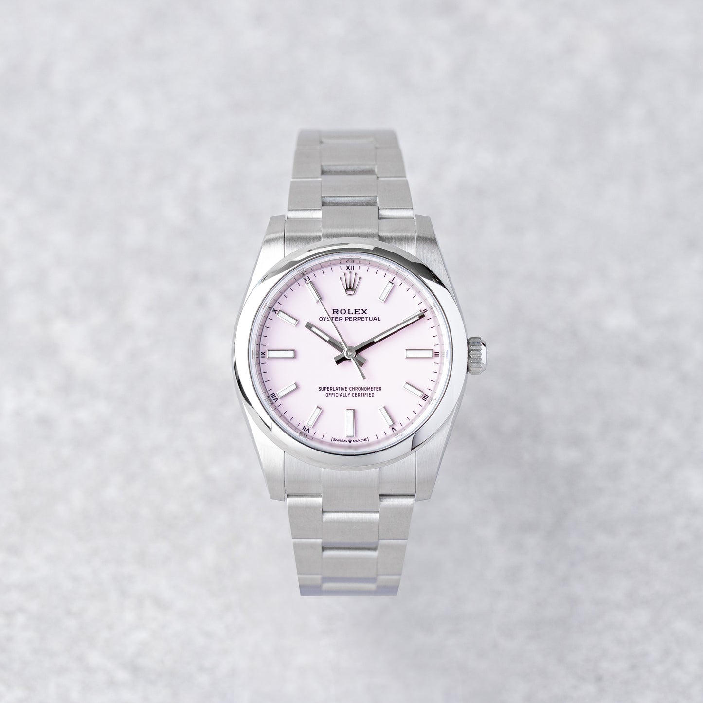 ROLEX OYSTER PERPETUAL 34 'ROSADO DOCE' REF: 124200