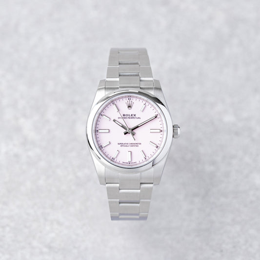 ROLEX OYSTER PERPETUAL 34 'CANDY PINK' REF: 124200