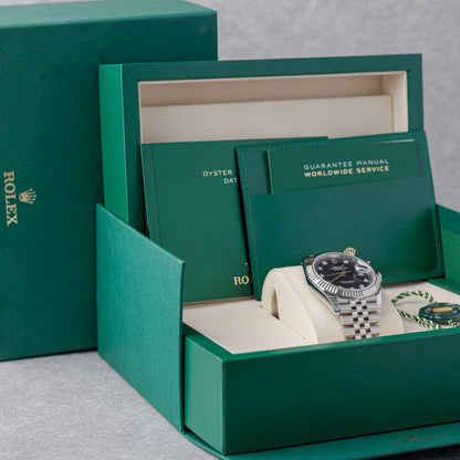 ROLEX DATEJUST 41 DIAL AZUL COM DIAMANTES JUBILEE REF: 126334