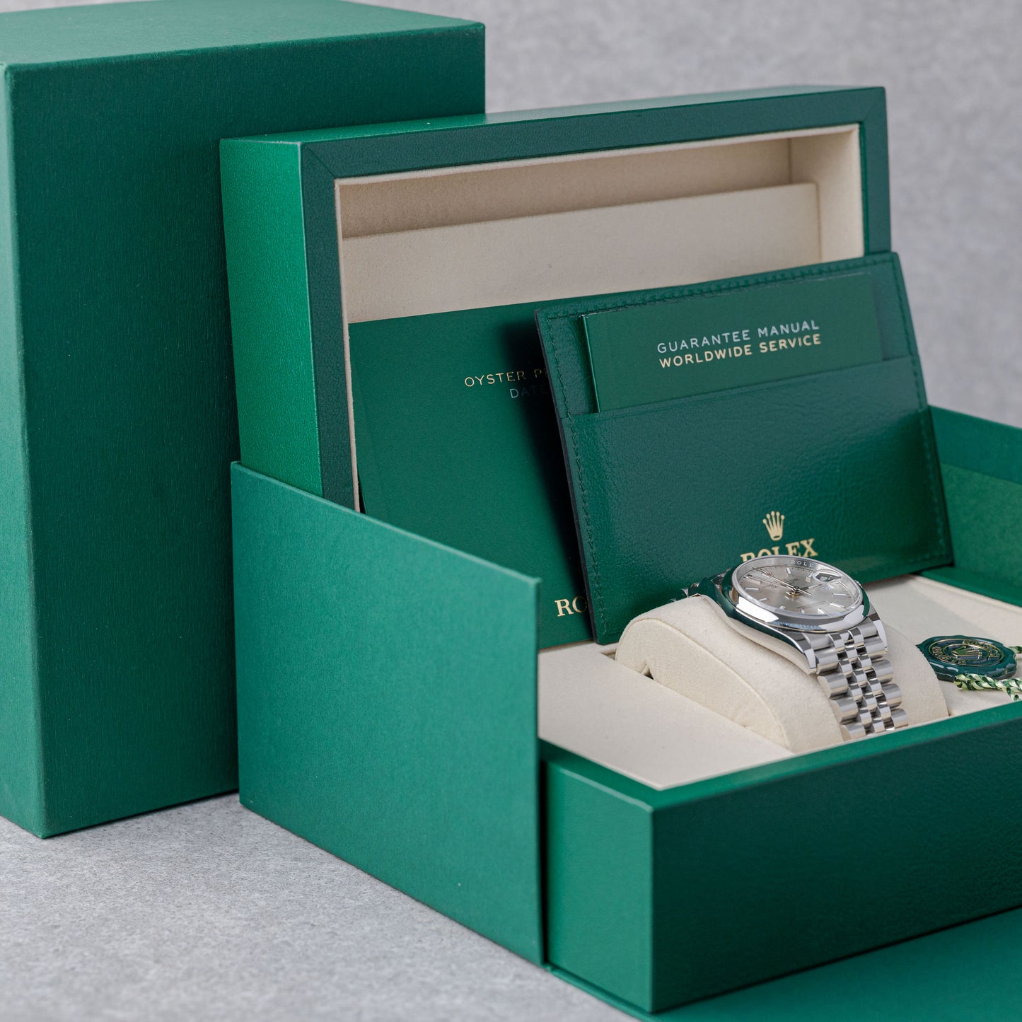 ROLEX DATEJUST 36 JUBILEU PRATEADO REF: 126200