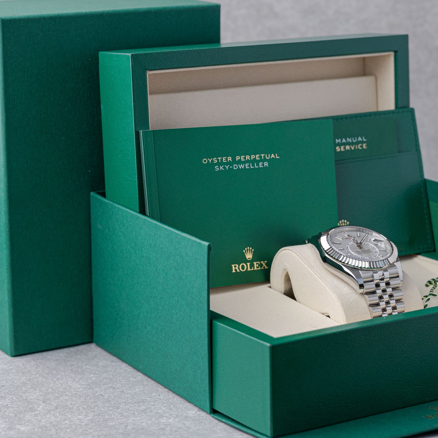 ROLEX SKY-DWELLER DIAL BRANCO JUBILEE REF: 336934