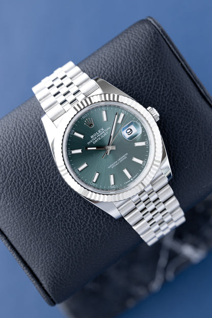 ROLEX DATEJUST 41 DIAL VERDE JUBILEE REF: 126334