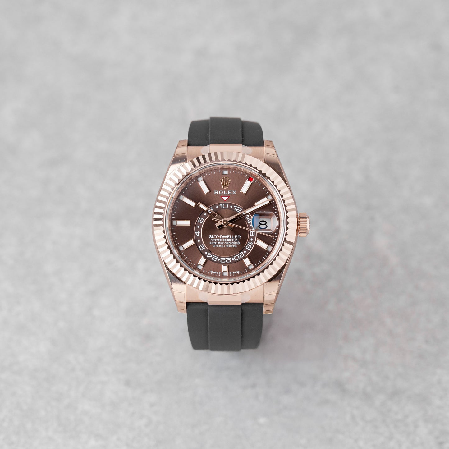 ROLEX SKY-DWELLER CHOCOLATE DIAL REF: 336235