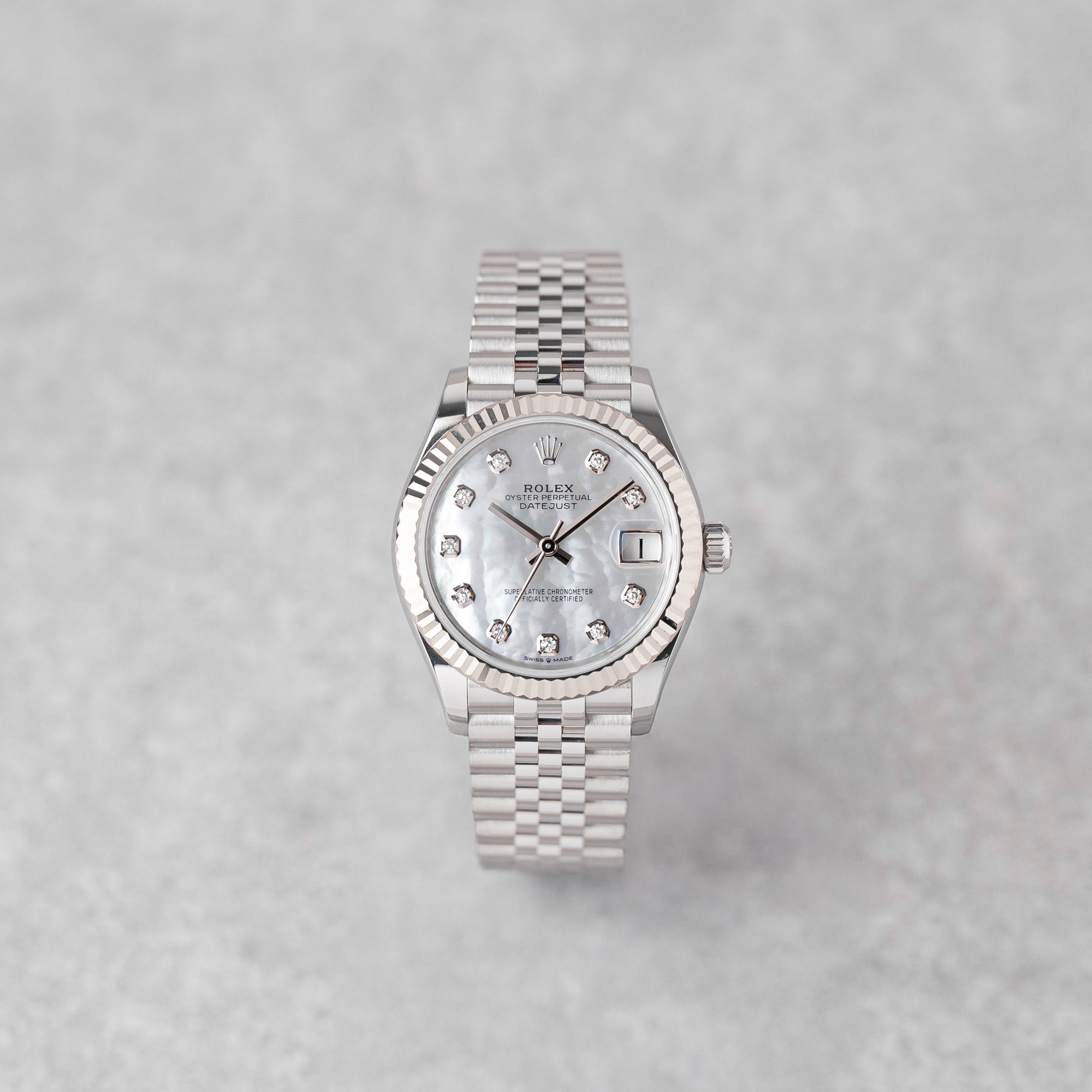 ROLEX DATEJUST 31 MOTHER OF PEARL DIAMOND REF: 278274 (2025