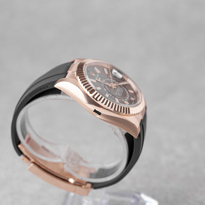 ROLEX SKY-DWELLER CHOCOLATE DIAL REF: 336235