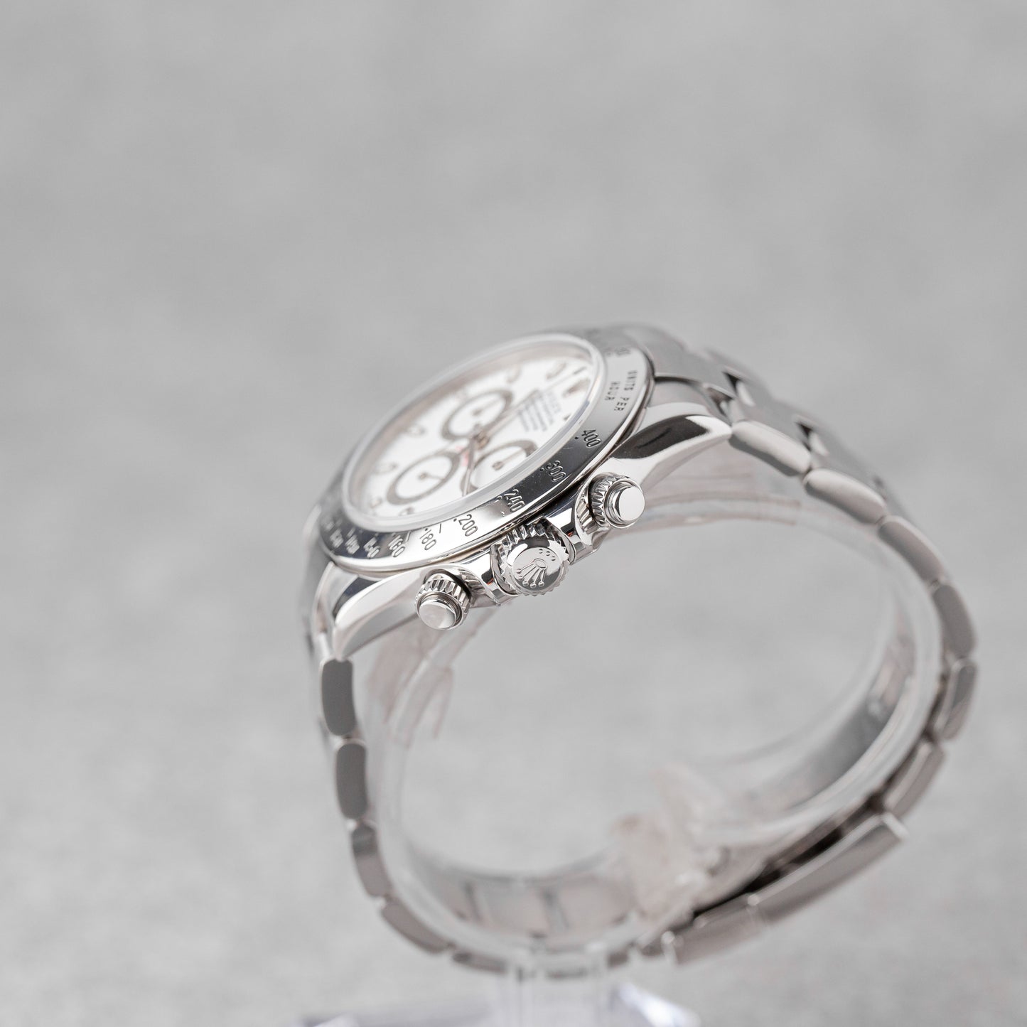 ROLEX DAYTONA "WHITE DIAL" SLIM HANDS REF: 116520 (2002)