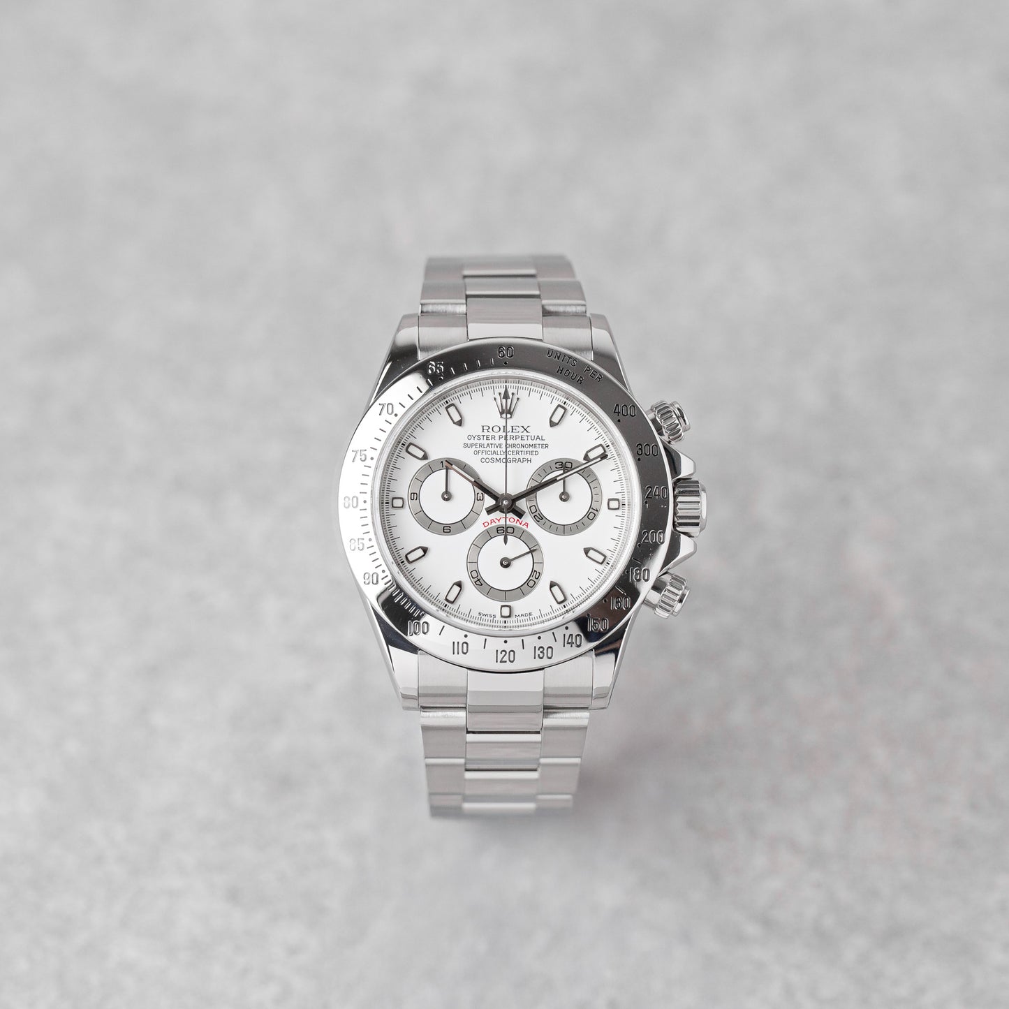 ROLEX DAYTONA "WHITE DIAL" SLIM HANDS REF: 116520 (2002)