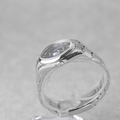 ROLEX DATEJUST 36 BLUE ROMAN DIAL REF: 116200 (NOS/STICKERS)