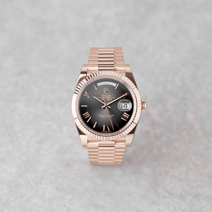 ROLEX DAY-DATE 40 PRESIDENT "SLATE GREY OMBRE" REF: 228235