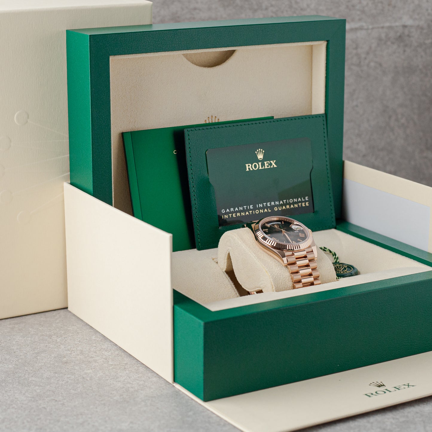 ROLEX DAY-DATE 40 PRESIDENT "SLATE GREY OMBRE" REF: 228235