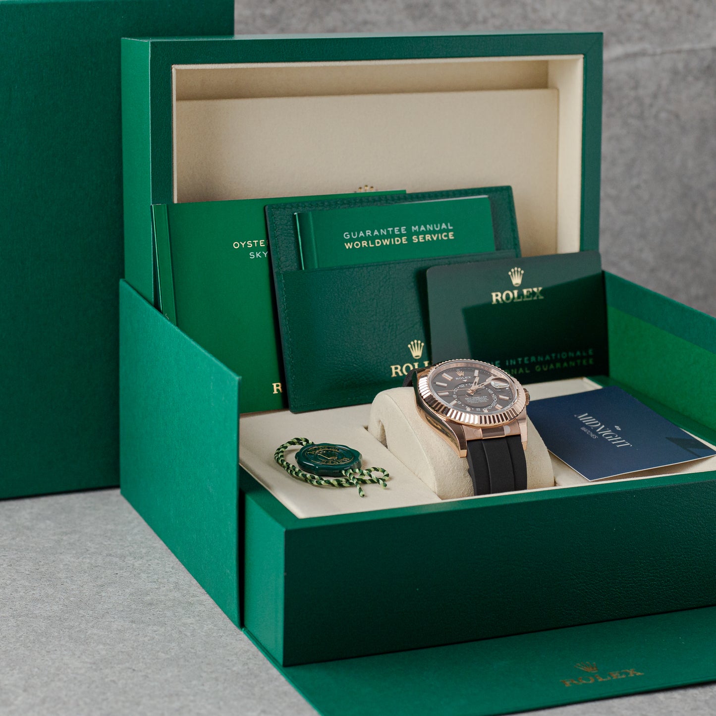 ROLEX SKY-DWELLER CHOCOLATE DIAL REF: 336235