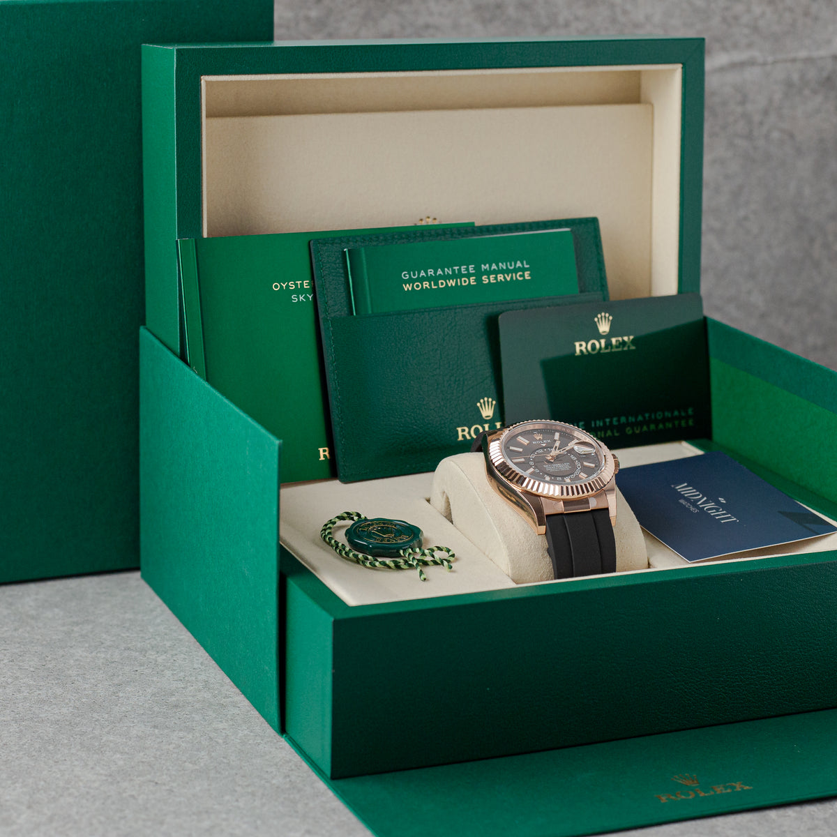ROLEX SKY-DWELLER CHOCOLATE DIAL REF: 336235