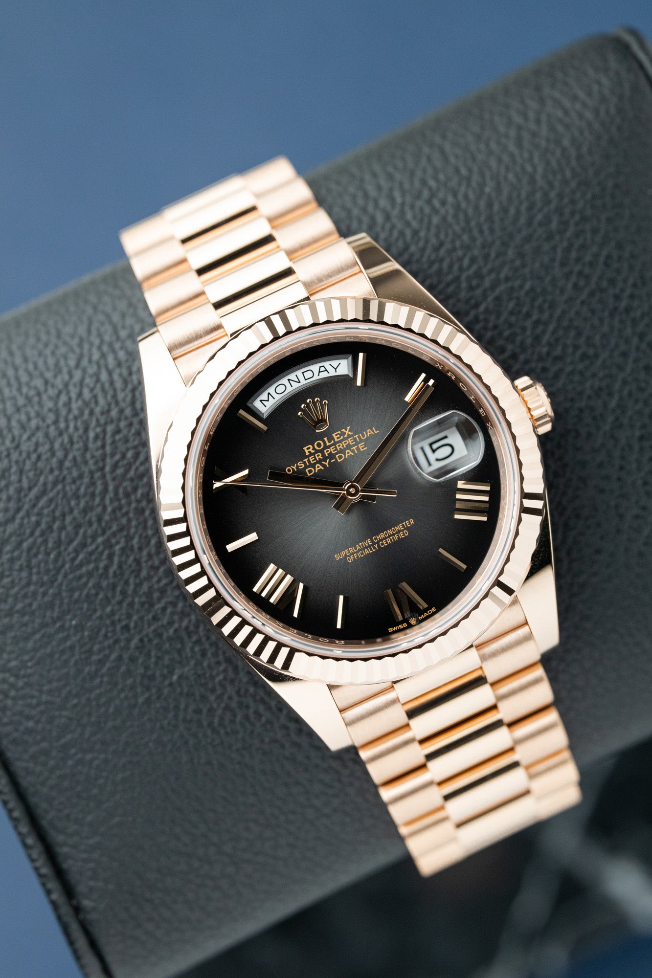 ROLEX DAY-DATE 40 PRESIDENT "SLATE GREY OMBRE" REF: 228235