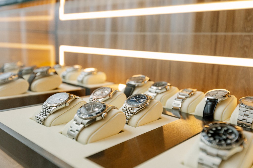 Luxury watch detail presented for a Midnight Watches valuation